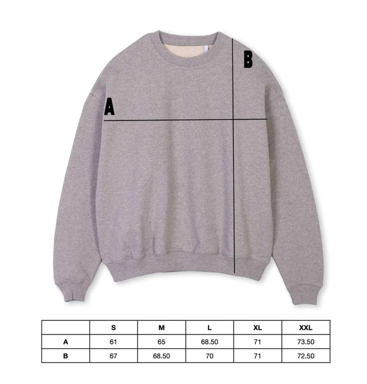 CREWNECK BLANC CASSÉ